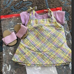 Retired Vintage American Girl Doll Poolside Plaid Outfit (2000)
